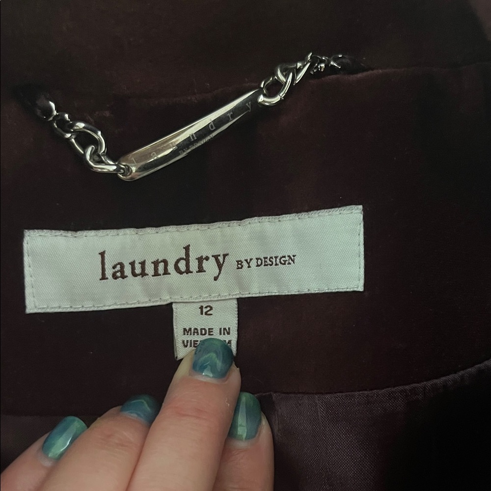 Laundry by Design Deep Burgundy Trench Coat - Picture 2 of 2